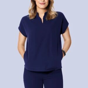 MANDALA Navy Dolman Top - Small